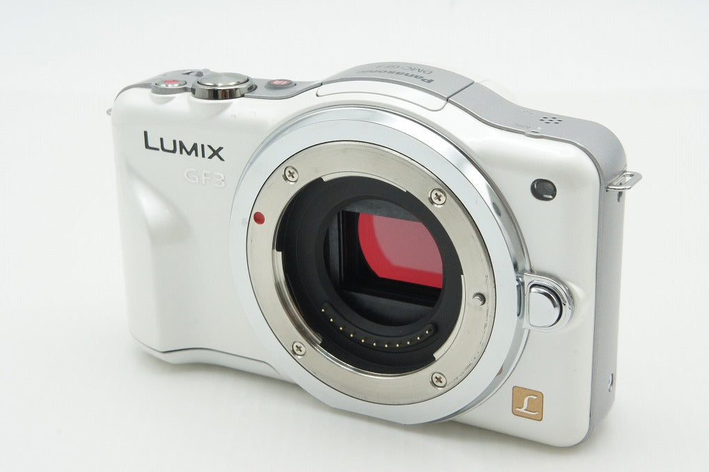 良品 Panasonic パナソニック LUMIX DMC-GF3 ボディ ミラーレス一眼カメラ シェルホワイト 260210d