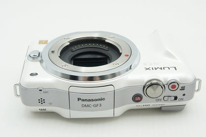 良品 Panasonic パナソニック LUMIX DMC-GF3 ボディ ミラーレス一眼カメラ シェルホワイト 260210d