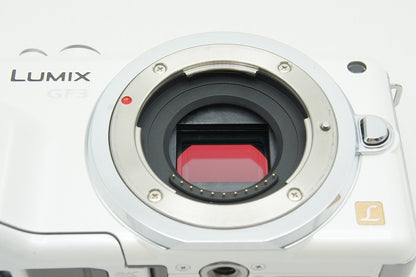 良品 Panasonic パナソニック LUMIX DMC-GF3 ボディ ミラーレス一眼カメラ シェルホワイト 260210d