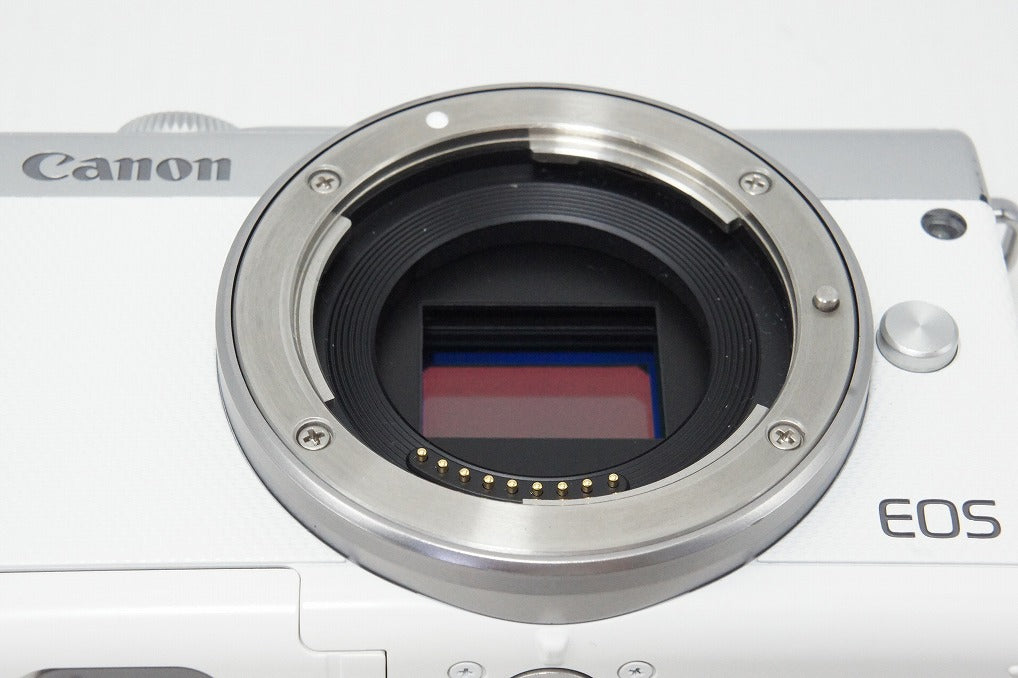 良品 Canon キヤノン EOS M100 ボディ + EF-M 15-45mm IS STM レンズキット ミラーレス一眼カメラ ホワイト 260515s