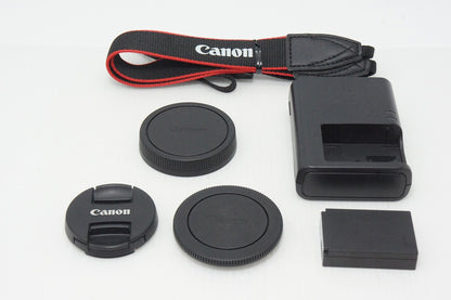 良品 Canon キヤノン EOS M100 ボディ + EF-M 15-45mm IS STM レンズキット ミラーレス一眼カメラ ホワイト 260515s