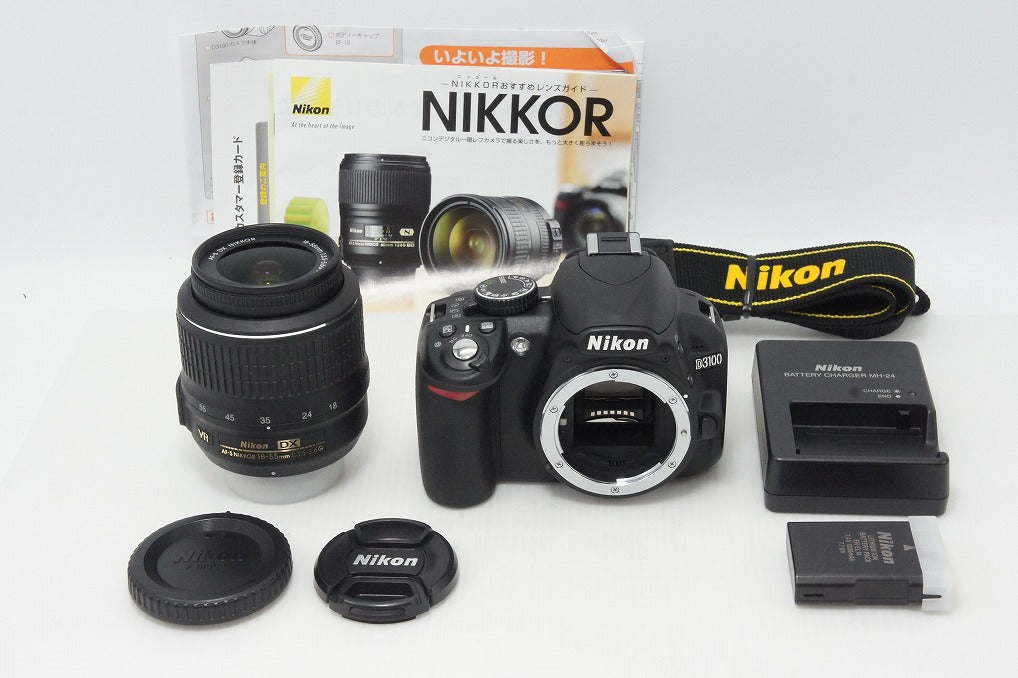 Mint Nikon D3100 Body + AF-S DX 18-55mm VR Lens Kit Digital SLR Camera 260514d