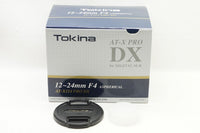 Tokina トキナー AT-X PRO DX 12-24mm F4 ズームレンズ Nikon ニコン Fマウント APS-C 元箱付 250303p