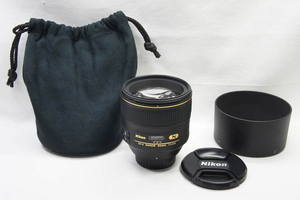 美品 Nikon ニコン AF-S NIKKOR 85mm F1.4G フルサイズ 単焦点レンズ フード ポーチ付 250814h