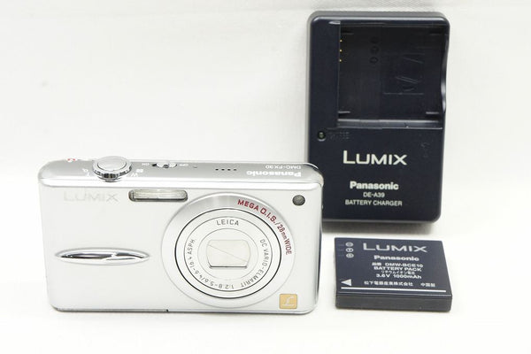 良品 Panasonic パナソニック LUMIX DMC FX30 コンパクトデジタルカメラ シルバー 241218a