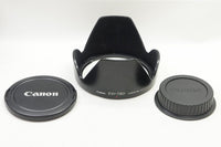 良品 Canon キヤノン EF-S 18-200mm F3.5-5.6 IS APS-C ズームレンズ フード付 250814d