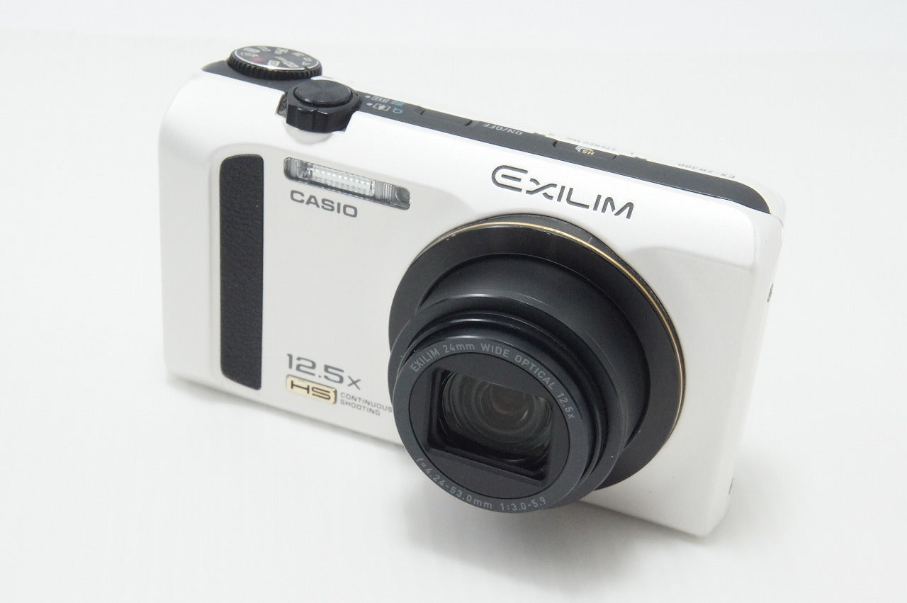 CASIO カシオ HIGH SPEED EXILIM EX-ZR300 コンパクトデジタルカメラ ホワイト 元箱付 260826n