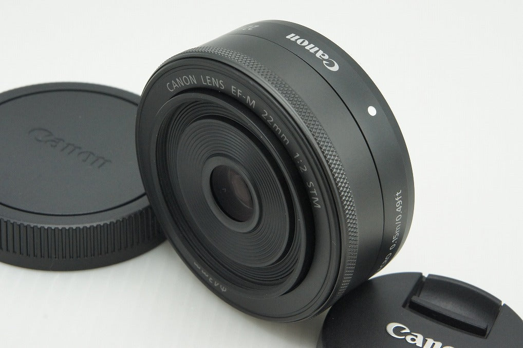 美品 Canon キヤノン EF-M 22mm F2 STM EF-Mマウント 単焦点レンズ 260211u