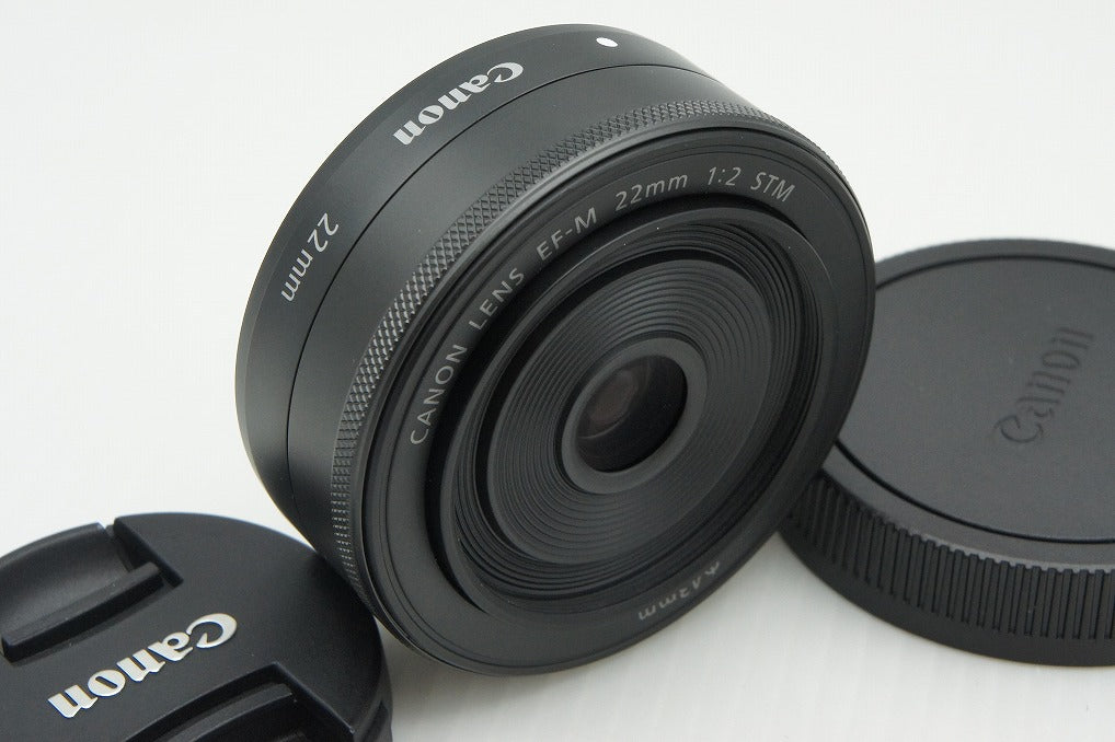 美品 Canon キヤノン EF-M 22mm F2 STM EF-Mマウント 単焦点レンズ 260211u