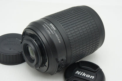 良品 Nikon ニコン AF-S DX NIKKOR 55-200mm F4-5.6G ED VR APS-C ズームレンズ 元箱付 260211aa