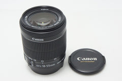 良品 Canon キヤノン EF-S 18-55mm F3.5-5.6 IS STM APS-C ズームレンズ 260826f