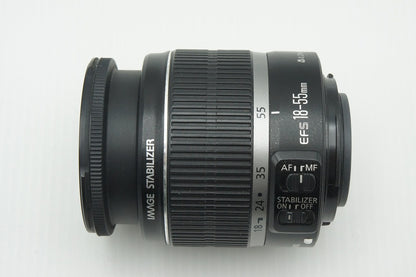 良品 Canon キヤノン EF-S 18-55mm F3.5-5.6 IS APS-C ズームレンズ 260212f
