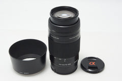 SONY ソニー AF 75-300mm F4.5-5.6 SAL75300 MINOLTA ミノルタ αマウント フルサイズ ズームレンズ フード付 260826h