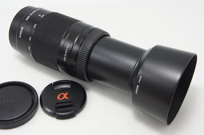 SONY ソニー AF 75-300mm F4.5-5.6 SAL75300 MINOLTA ミノルタ αマウント フルサイズ ズームレンズ フード付 260826h