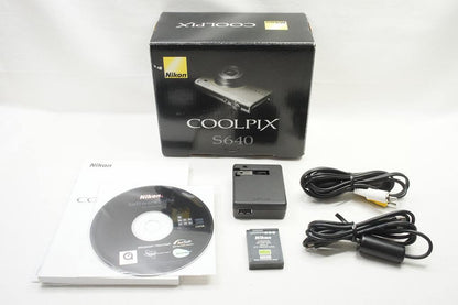 良品 Nikon ニコン COOLPIX S640 コンパクトデジタルカメラ アイスシルバー 元箱付 250814n