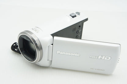 美品 Panasonic パナソニック HC-V480MS デジタルビデオカメラ ホワイト 元箱付 260211i