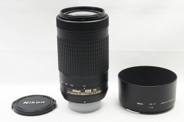 美品 Nikon ニコン AF-P DX NIKKOR 70-300mm F4.5-6.3G ED VR APS-C ズームレンズ フード付 250815l