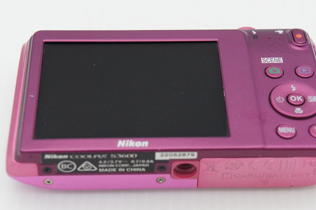 Nikon ニコン COOLPIX S3600 コンパクトデジタルカメラ アザレアピンク 260316g