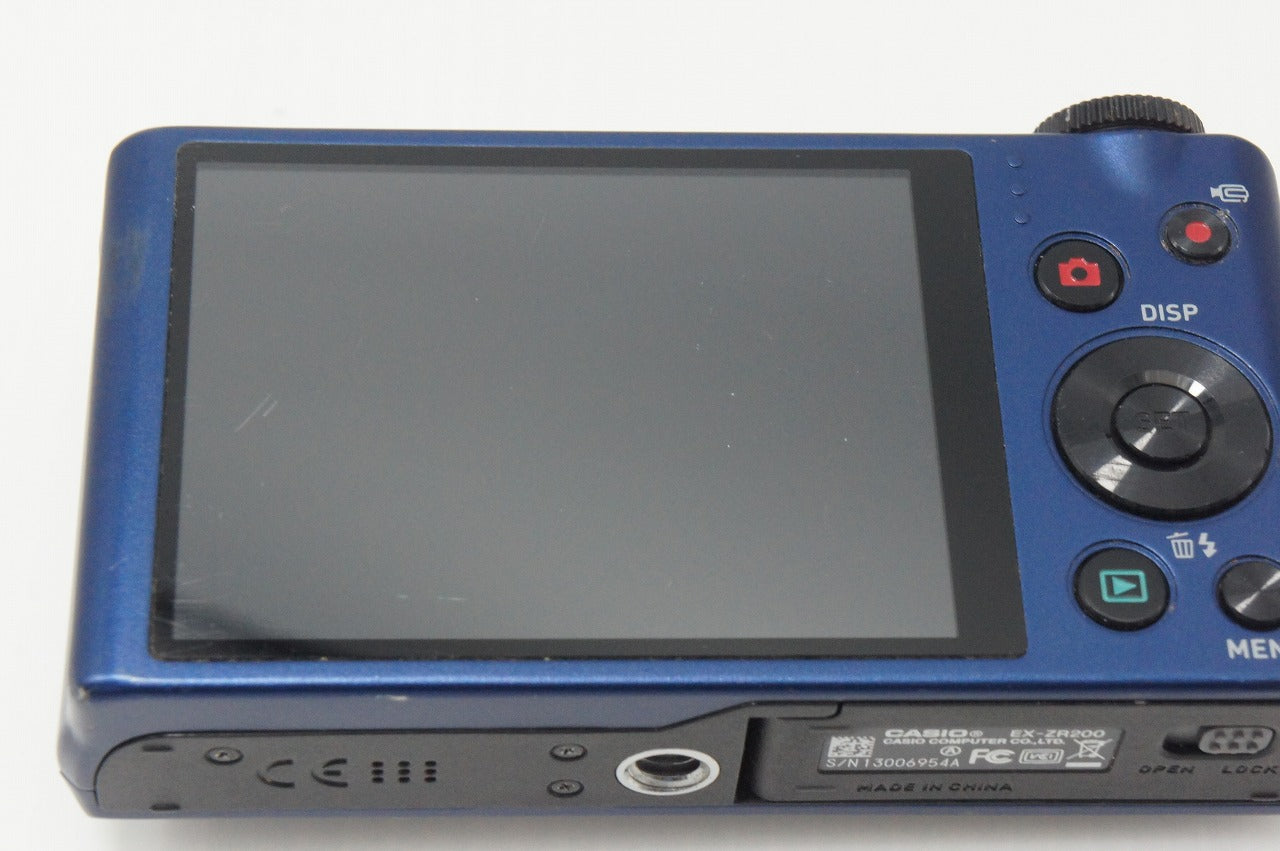 CASIO カシオ HIGH SPEED EXILIM EX-ZR200 コンパクトデジタルカメラ ブルー 260825e