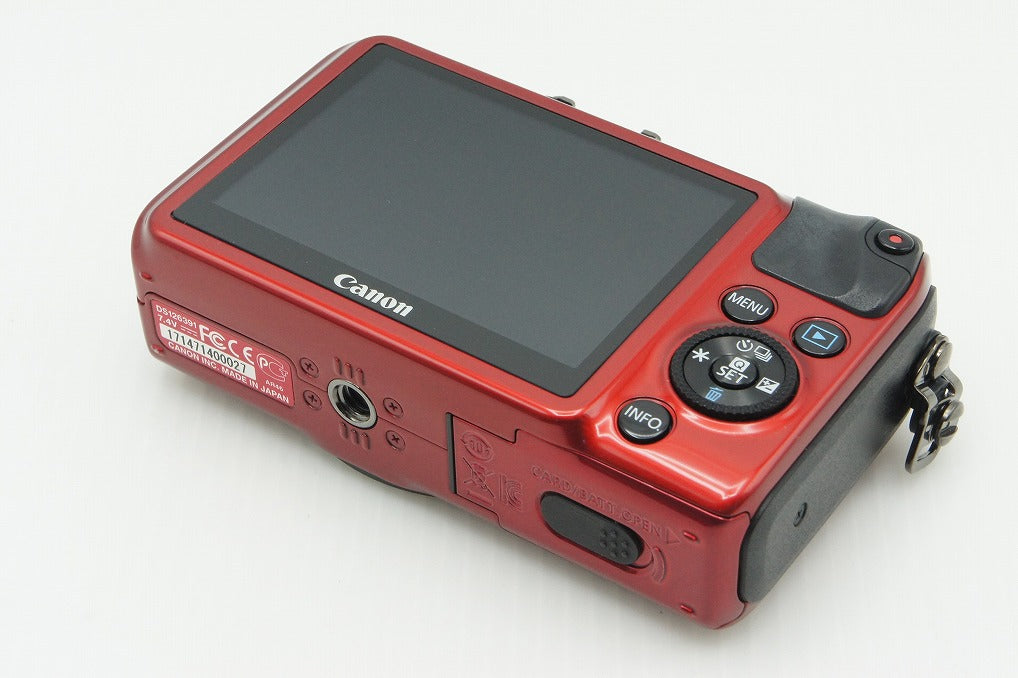 美品 Canon EOS M ボディ+ EF-M 18-55mm IS STM レンズキット ミラーレス レッド SPEEDLITE 90EX ストロボ付 260211t