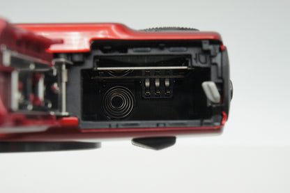 美品 Canon EOS M ボディ+ EF-M 18-55mm IS STM レンズキット ミラーレス レッド SPEEDLITE 90EX ストロボ付 260211t