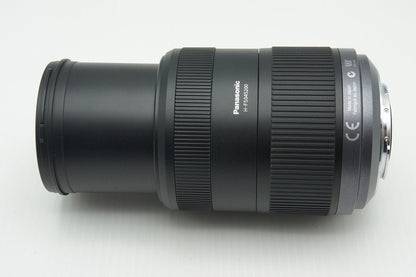 美品 Panasonic LUMIX G VARIO 45-200mm F4-5.6 MEGA O.I.S. H-FS045200 マイクロフォーサーズ フード付 260210l