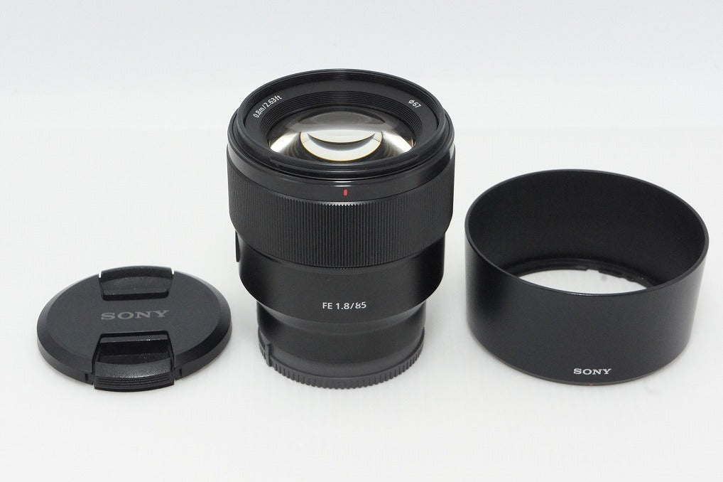 美品 SONY ソニー FE 85mm F1.8 SEL85F18 Eマウント フルサイズ 単焦点レンズ フード付 260516b