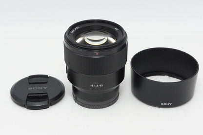 美品 SONY ソニー FE 85mm F1.8 SEL85F18 Eマウント フルサイズ 単焦点レンズ フード付 260516b