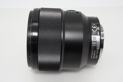 美品 SONY ソニー FE 85mm F1.8 SEL85F18 Eマウント フルサイズ 単焦点レンズ フード付 260516b