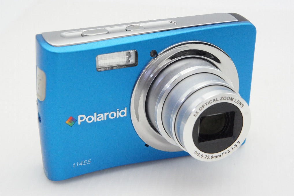 美品 POLAROID ポラロイド t1455 コンパクトデジタルカメラ ブルー 元箱付 260319p