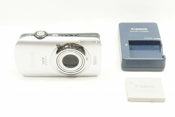 良品 Canon キヤノン IXY DIGITAL 510 IS コンパクトデジタルカメラ シルバー 240621d