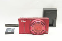 良品 Nikon ニコン COOLPIX S9500 コンパクトデジタルカメラ レッド 240908j