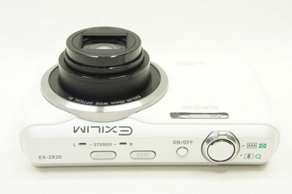 訳あり品 CASIO カシオ EXILIM EX-ZR20 コンパクトデジタルカメラ ホワイト 250815b