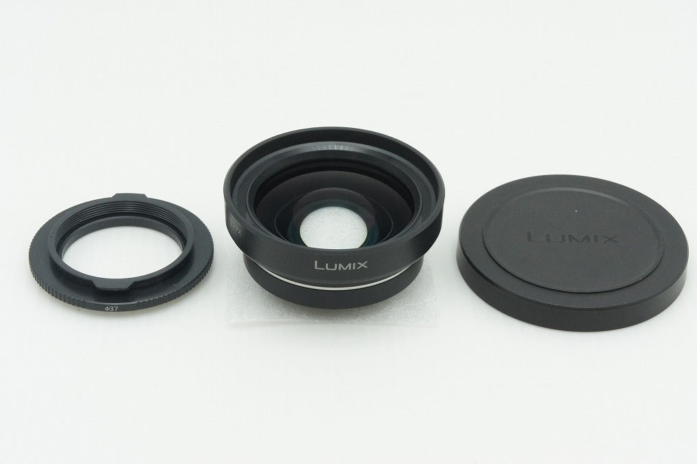 良品 Panasonic パナソニック DMW-GWC1 WIDE ワイドコンバージョンレンズ アダプターリング（φ37）付 260210h
