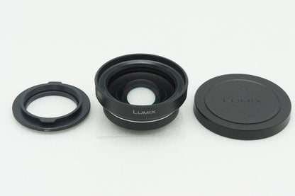 良品 Panasonic パナソニック DMW-GWC1 WIDE ワイドコンバージョンレンズ アダプターリング（φ37）付 260210h