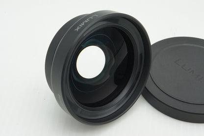 良品 Panasonic パナソニック DMW-GWC1 WIDE ワイドコンバージョンレンズ アダプターリング（φ37）付 260210h