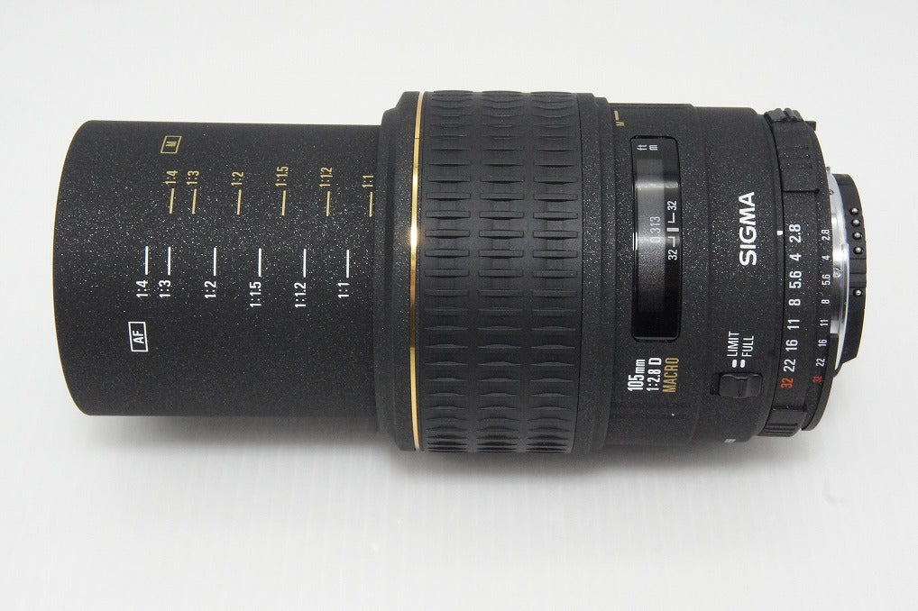 Good condition SIGMA AF 105mm F2.8D EX MACRO for Nikon F-mount prime lens 260516i