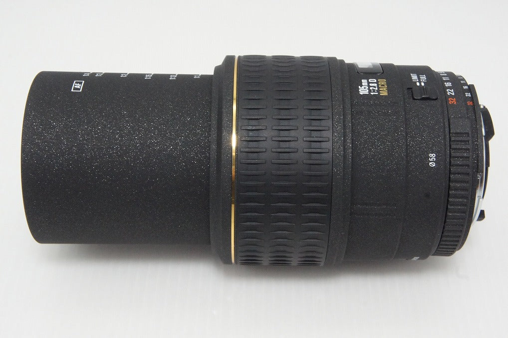 Good condition SIGMA AF 105mm F2.8D EX MACRO for Nikon F-mount prime lens 260516i
