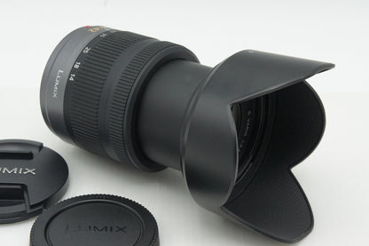 良品 Panasonic LUMIX G VARIO 14-42mm F3.5-5.6 ASPH. MEGA O.I.S H-FS014042 マイクロフォーサーズ フード付 260210k