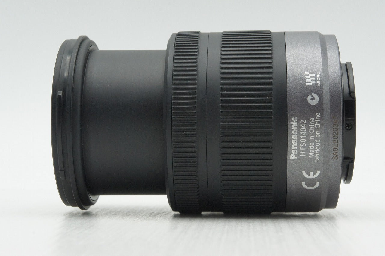 良品 Panasonic LUMIX G VARIO 14-42mm F3.5-5.6 ASPH. MEGA O.I.S H-FS014042 マイクロフォーサーズ フード付 260210k
