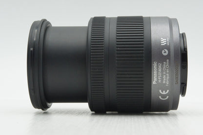 良品 Panasonic LUMIX G VARIO 14-42mm F3.5-5.6 ASPH. MEGA O.I.S H-FS014042 マイクロフォーサーズ フード付 260210k