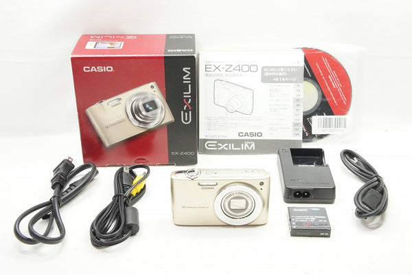良品 CASIO カシオ EXILIM EX-Z400 コンパクトデジタルカメラ ゴールド 元箱付 240621o