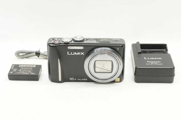 良品 Panasonic パナソニック LUMIX DMC-TZ20 コンパクトデジタルカメラ ブラック 240907j