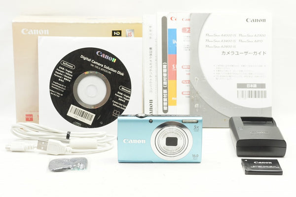 キヤノン Canon キヤノン PowerShot A2400 IS コンパクトデジタルカメラ 箱付【CFAI3008】