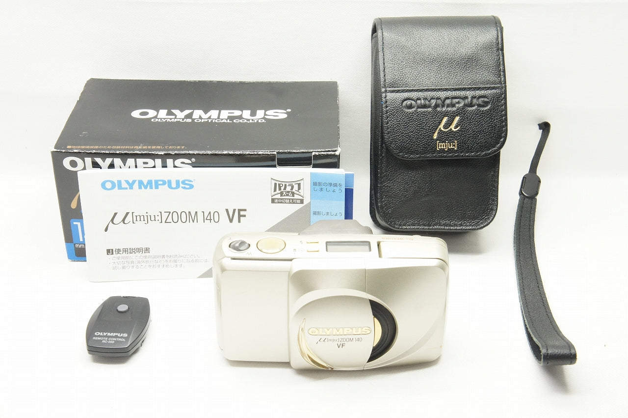 良品 OLYMPUS オリンパス μ mju: ZOOM 140 VF (ビジュアルファインダー) 35mmコンパクトフィルムカメラ 元箱付 –  アルプスカメラ