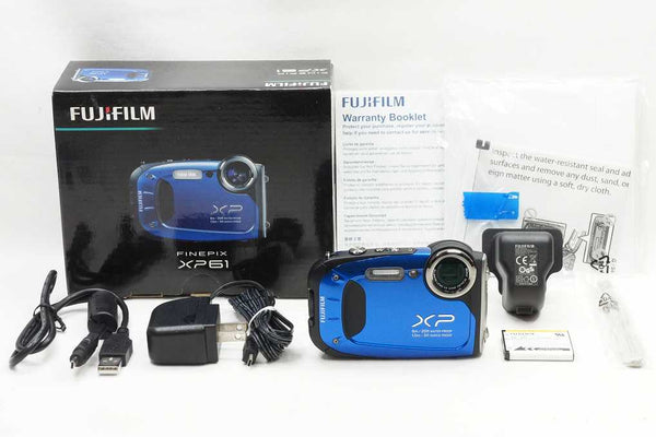 新品級 FUJIFILM フジフィルム FinePix XP61 UKモデル コンパクトデジタルカメラ ブルー 元箱付 240904b