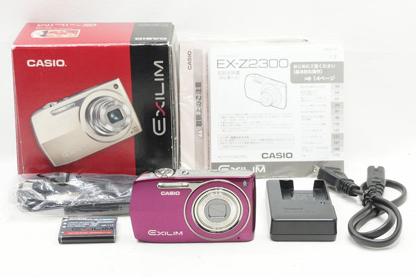 良品 CASIO カシオ EXILIM EX-Z2300 コンパクトデジタルカメラ パープル 元箱付 240621n