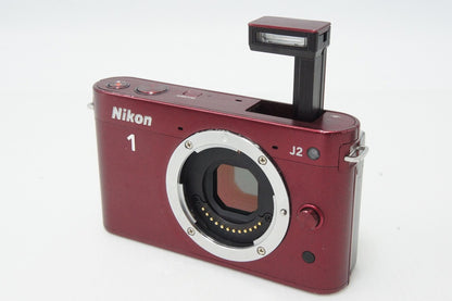 Nikon ニコン 1 J2 ボディ ミラーレス一眼カメラ レッド 260324f
