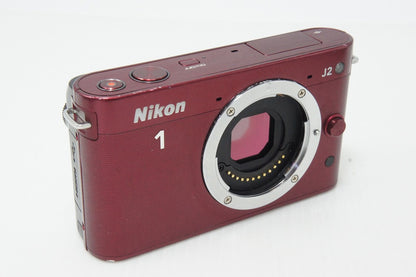 Nikon ニコン 1 J2 ボディ ミラーレス一眼カメラ レッド 260324f
