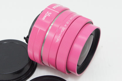 良品 ペンタックス smc PENTAX DA 35mm F2.4 AL 単焦点レンズ ピンク 260521g